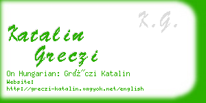 katalin greczi business card